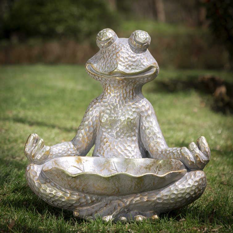 Trinx Bronze MGO Yoga Frog Statue & Reviews Wayfair